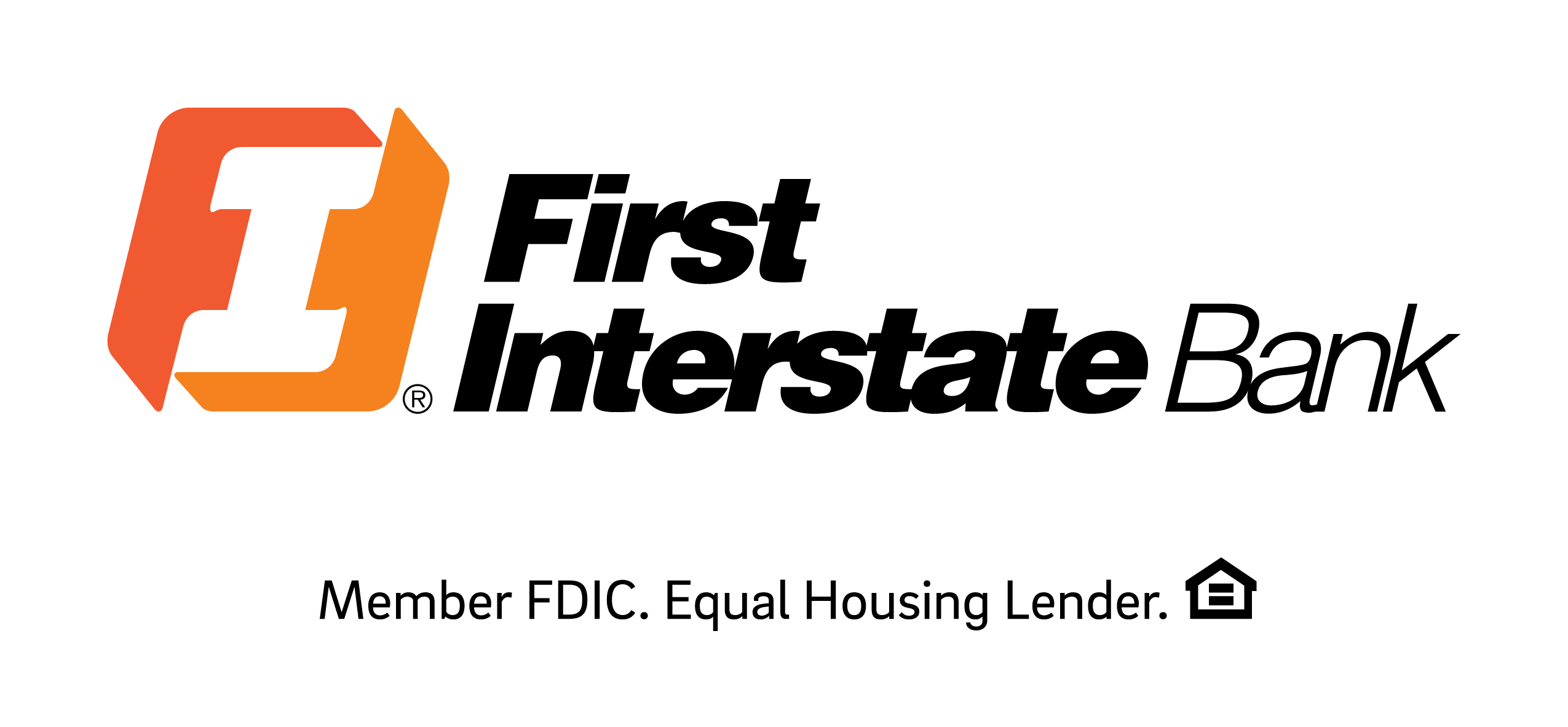 First Interstate Bank logo with the text 'Member FDIC. Equal Housing Lender.'